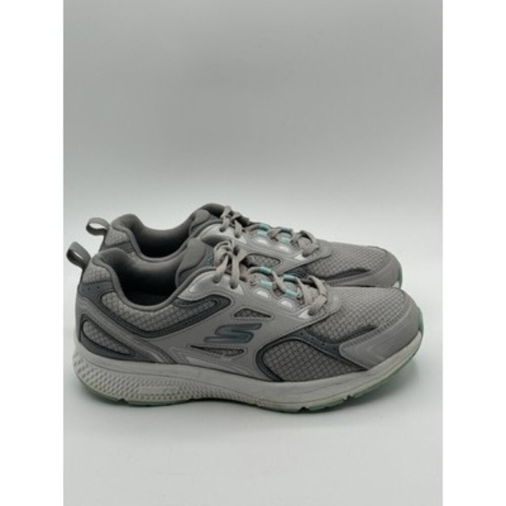 Skechers Go Run Consistent Gray Blue Running  Sneakers 128075  women’sSize 8.5